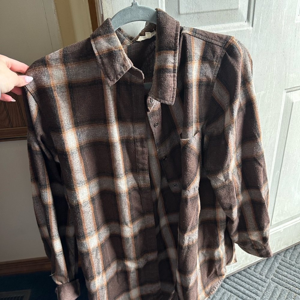 Plaid Brown Jacket for Men